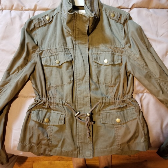 American Rag Green Utility Jacket Small - Picture 4 of 8